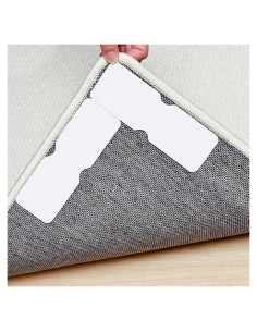 Cinta Antideslizante para Alfombra Sahhika - 12 Piezas Reutilizables