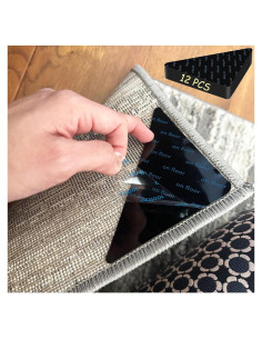 Cinta Adhesiva Doble Cara para Alfombra Rug GT-12, 12 Pcs