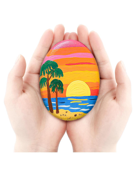 Rocas de Río para Pintar Simetufy 20 PCS 8.4-11.4 cm DIY