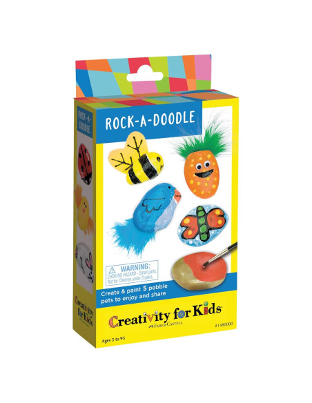 Kit de Pintura de Rocas Creatividad para Niños Rock a Doodle