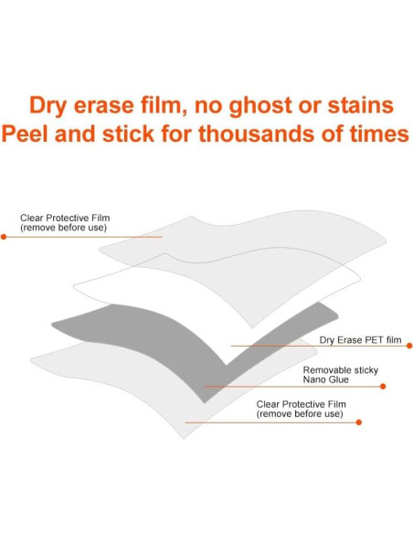 Notas Adhesivas Borrables MVISUAL 10x10 cm y 12.7x17.8 cm