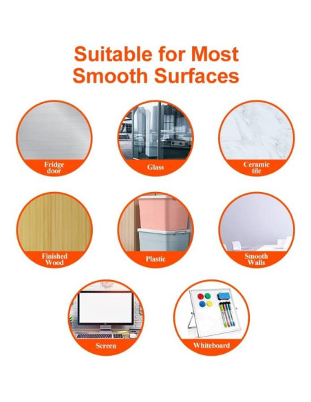 Notas Adhesivas Borrables MVISUAL 10x10 cm y 12.7x17.8 cm