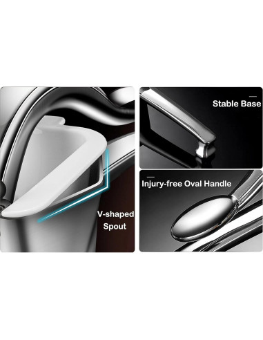 Exprimidor de Limón Manual AUAM de Acero Inoxidable 0.24L