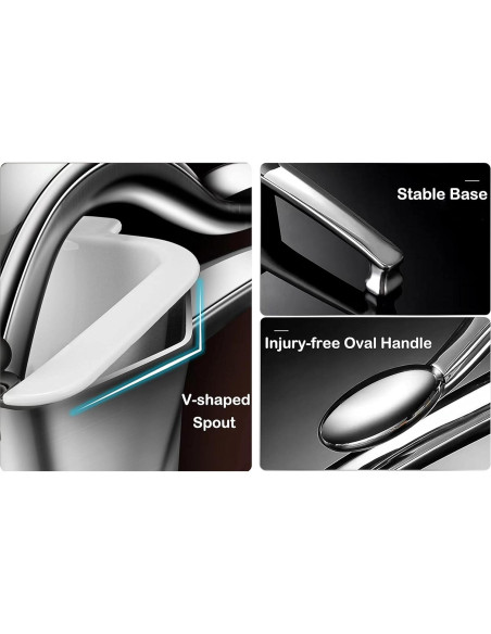 Exprimidor de Limón Manual AUAM de Acero Inoxidable 0.24L