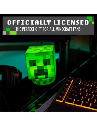 Luz de Balanceo Creeper Paladone - Lámpara LED Verde 13cm