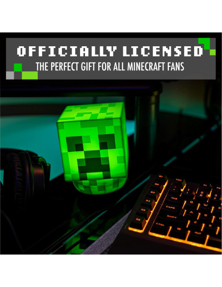 Luz de Balanceo Creeper Paladone - Lámpara LED Verde 13cm