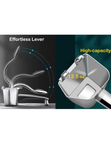 Exprimidor de Limón Manual AUAM de Acero Inoxidable 0.24L