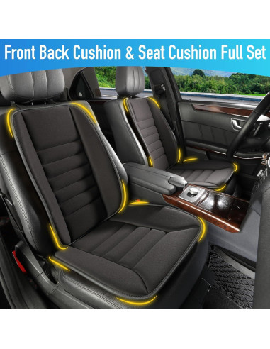 Cojín de Asiento Ergonómico Lofty Aim con Soporte Lumbar - Negro