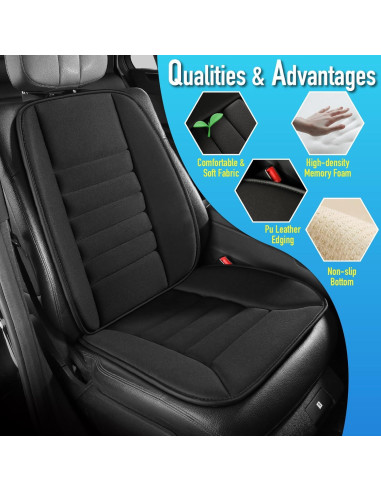 Cojín de Asiento Ergonómico Lofty Aim con Soporte Lumbar - Negro