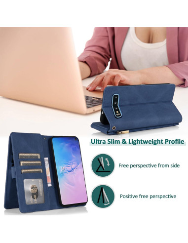 Funda de Cartera Asuwish para Samsung Galaxy S10e con Soporte