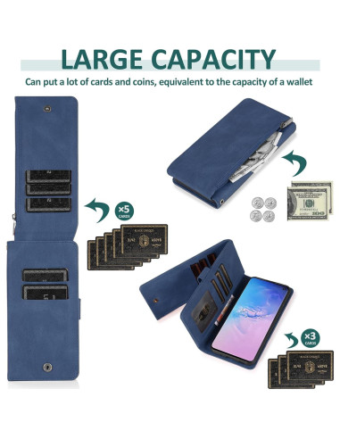 Funda de Cartera Asuwish para Samsung Galaxy S10e con Soporte