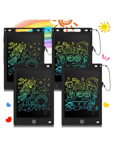 Tableta de Escritura LCD Zonon 4 Pcs 21.7x14.6cm Negra