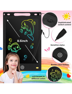 Tableta de Escritura LCD Zonon 4 Pcs 21.7x14.6cm Negra 2