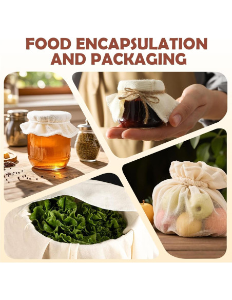 Paños de Queso Reutilizables Metflavor 3PCS 51x51cm Algodón