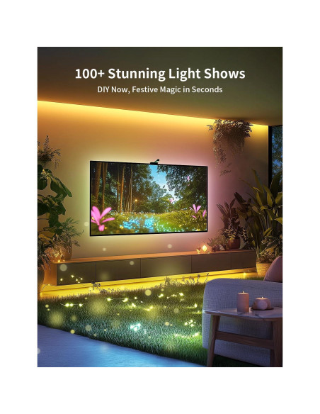 Retroiluminación LED Ailofy 2.4m para TV 40-50" con Cámara