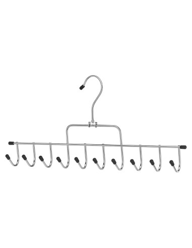 Perchero de Accesorios Whitmor 10 Ganchos Cromo Negro