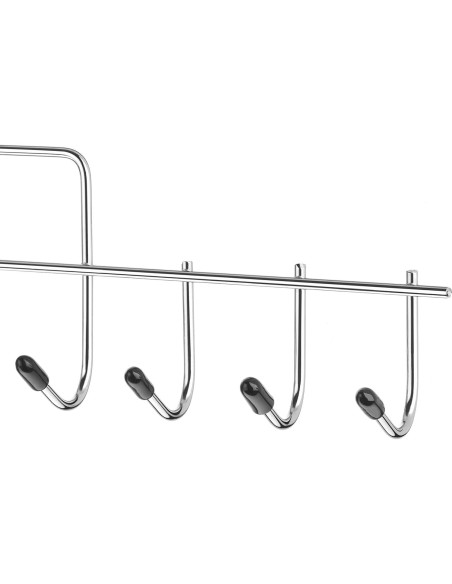 Perchero de Accesorios Whitmor 10 Ganchos Cromo Negro Perchero de Accesorios Whitmor 10 Ganchos Cromo Negro