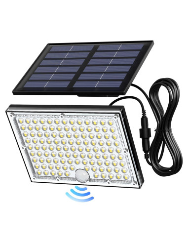 Luces Solares Exteriores JACKYLED 113 LEDs con Sensor Movimiento