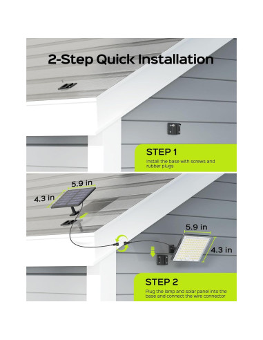 Luces Solares Exteriores JACKYLED 113 LEDs con Sensor Movimiento