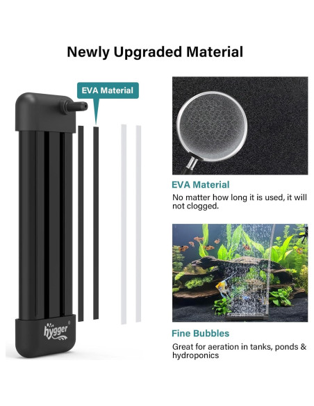 Burbujas de Acuario Hygger EVA 11.94cm No Obstruibles