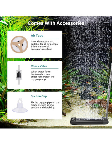 Burbujas de Acuario Hygger EVA 11.94cm No Obstruibles