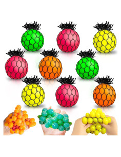 Juego de 24 Pelotas Antiestrés AMENON Multicolor 4.19 cm