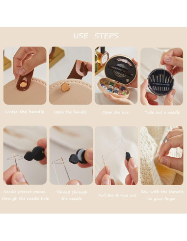 Kit de Costura ZUNON Verde Mini de Viaje 13x12cm