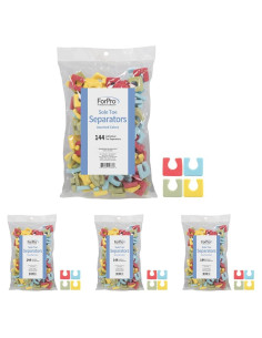 Separadores de Dedos ForPro Sole, Espuma Suave, 144 Unidades