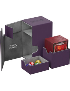 Caja de Barajas Ultimate Guard Flip'n'Tray 80+ Púrpura/Gris 2