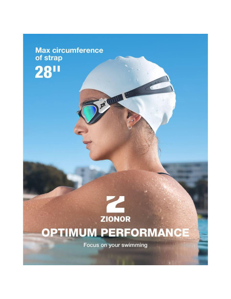 Gafas de natación polarizadas ZIONOR G1 unisex anti UV