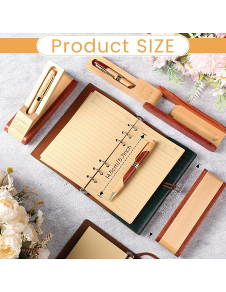 Juego de Plumas de Madera Zhanmai para Graduación 2025 - 3 Piezas