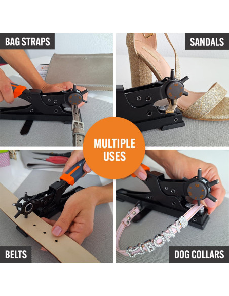 Perforador de Agujeros de Escritorio Pro-Master para Cinturones