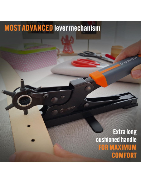 Perforador de Agujeros de Escritorio Pro-Master para Cinturones