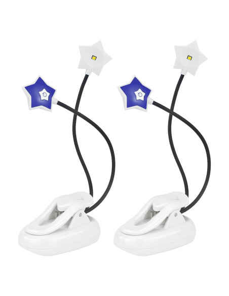 Luz de Lectura LED LUXSWAY Doble Cabeza 2 Niveles Brillo