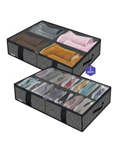 Onlyeasy Bolsa de Almacenamiento de Zapatos 2 Piezas 86x60cm