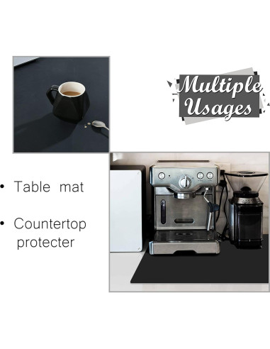 Alfombrilla de Silicona Antiadherente Foepoge 70.9x50.8cm Negra