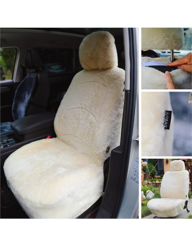 Funda de Asiento de Piel de Oveja SHEEPSKIN ELITE Beige