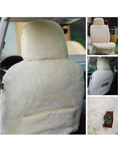 Funda de Asiento de Piel de Oveja SHEEPSKIN ELITE Beige