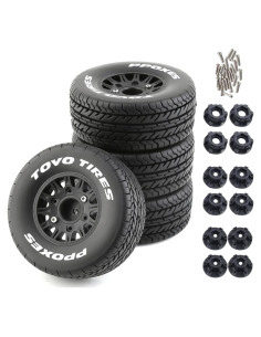 Neumáticos de Camión RC Chanmoo 1:8 1:10 4PCS Caucho