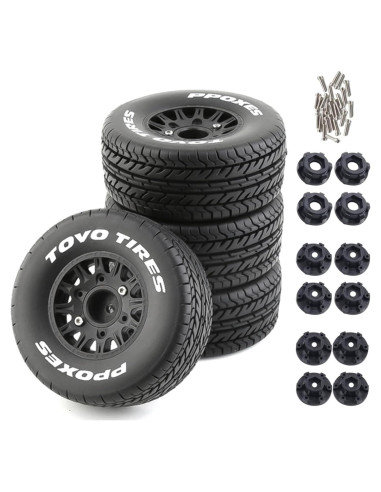 Neumáticos de Camión RC Chanmoo 1:8 1:10 4PCS Caucho