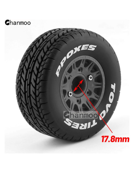 Neumáticos de Camión RC Chanmoo 1:8 1:10 4PCS Caucho