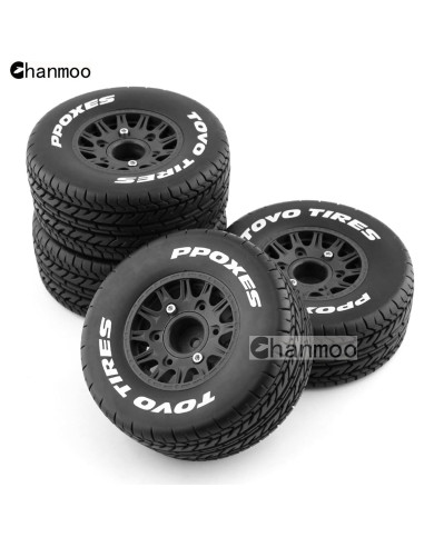 Neumáticos de Camión RC Chanmoo 1:8 1:10 4PCS Caucho