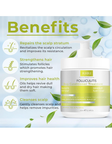 Acondicionador Profundo Rida 348g para Foliculitis y Caspa