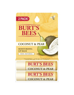Bálsamo Labial Burt's Bees Coco y Pera - Hidratante Natural 2 Tubos