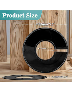 Divisores de Closet para Bebés Sukh 30pcs - Plástico Negro 2