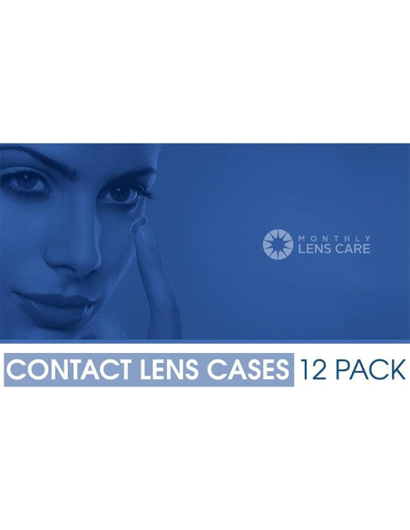 Estuches para Lentes de Contacto Axim USA 12 Unidades Verde