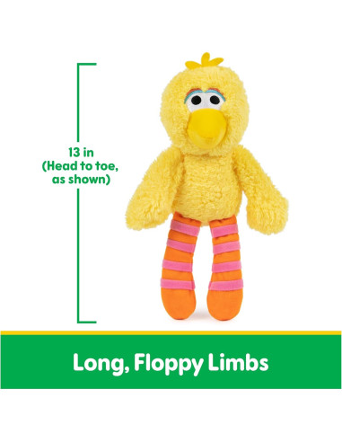 Peluches GUND Calle Sésamo Big Bird 33 cm Amarillo