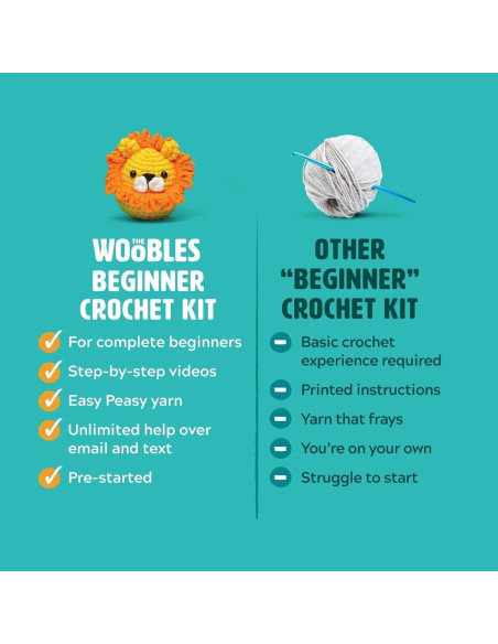 Kit de Crochet Minecraft The Woobles - Abeja para Principiantes