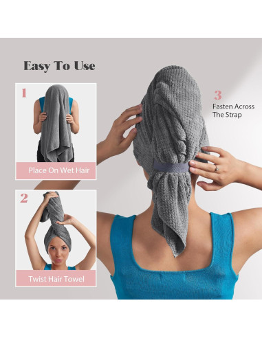 Toalla de Microfibra MABAO para Cabello Rizado 101.6x66.8cm