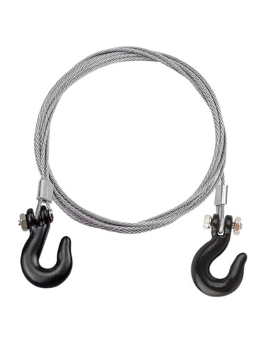 Cadena de Remolque RC 1/10 Metal Gancho Traxxas SCX10 Negro